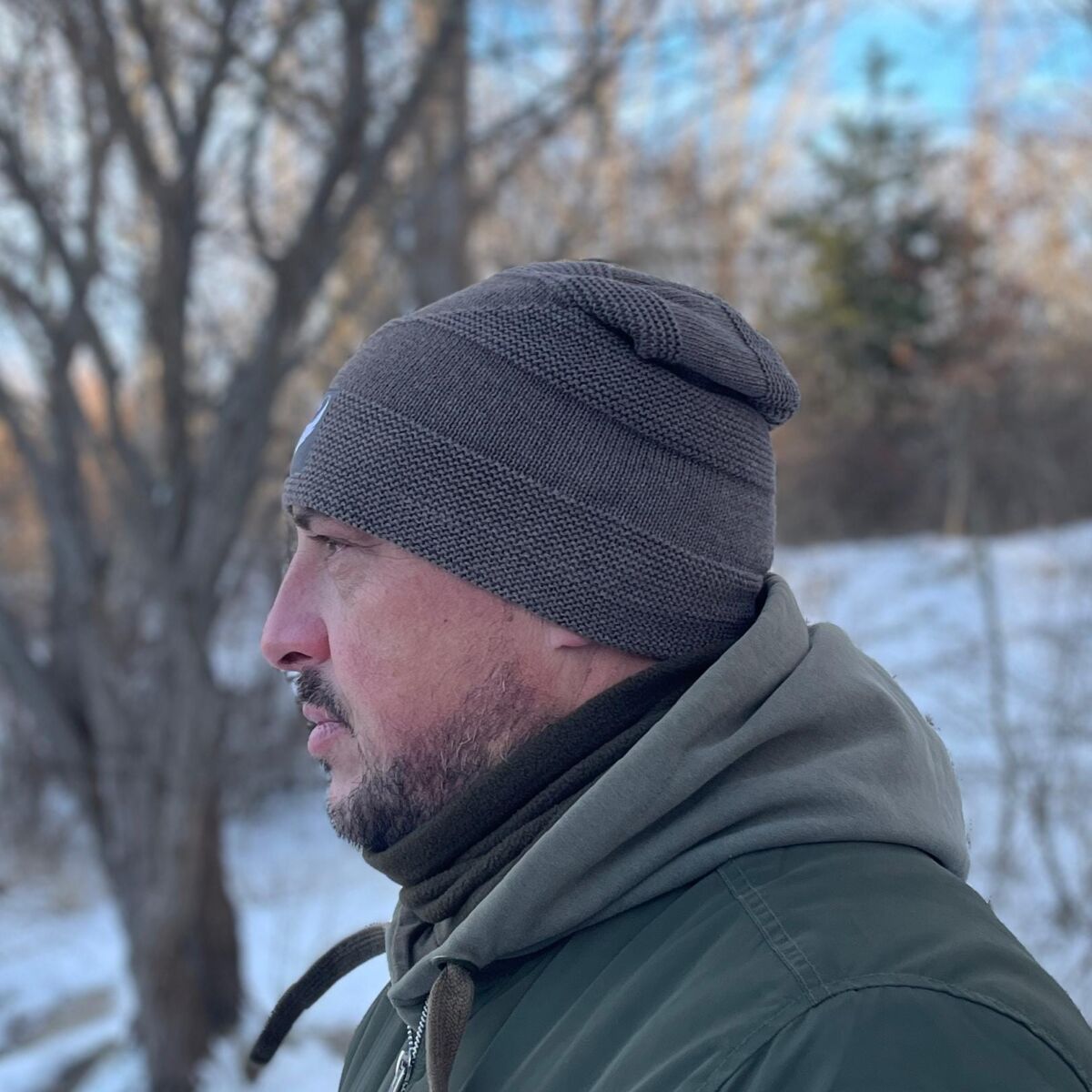 Czapka zimowa Excellent Baits Taupe