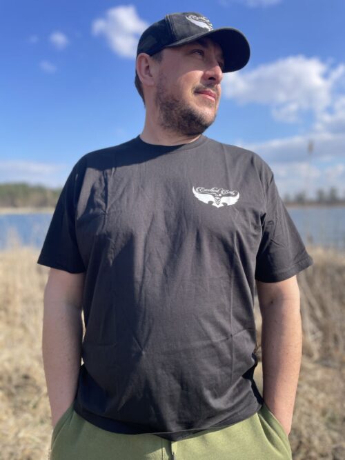 Koszulka EXCELLENT BAITS Czarna – Bawełniana Koszulka Wędkarska